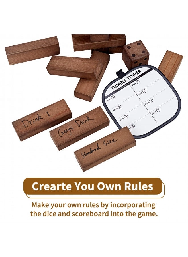 Giant Tumble Tower - 54 PCS Pine Wooden