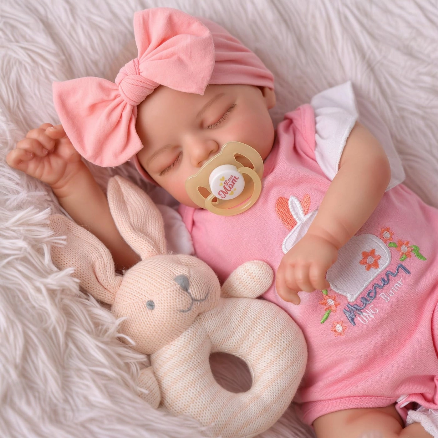 Reborn Baby Doll - 17-Inch Soft Cloth Body Sleeping Ages 3+