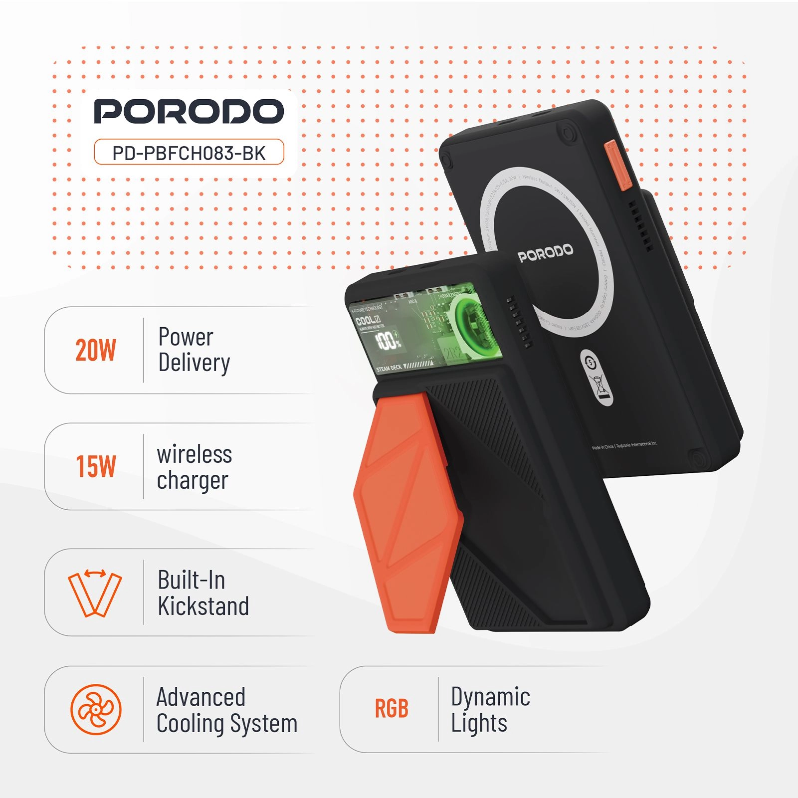 PD-PBFCH083-BK - 10000mAh 20W