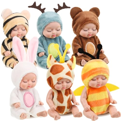 Reborn Baby Doll - 4 Inch 6 Pcs Set
