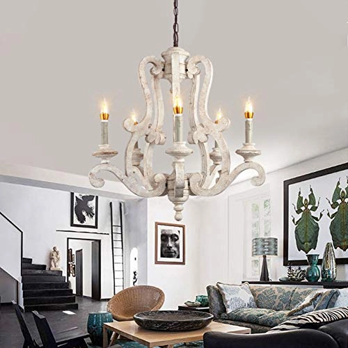 Creative Solid Wood Retro Lighting - E14 5pc Wood