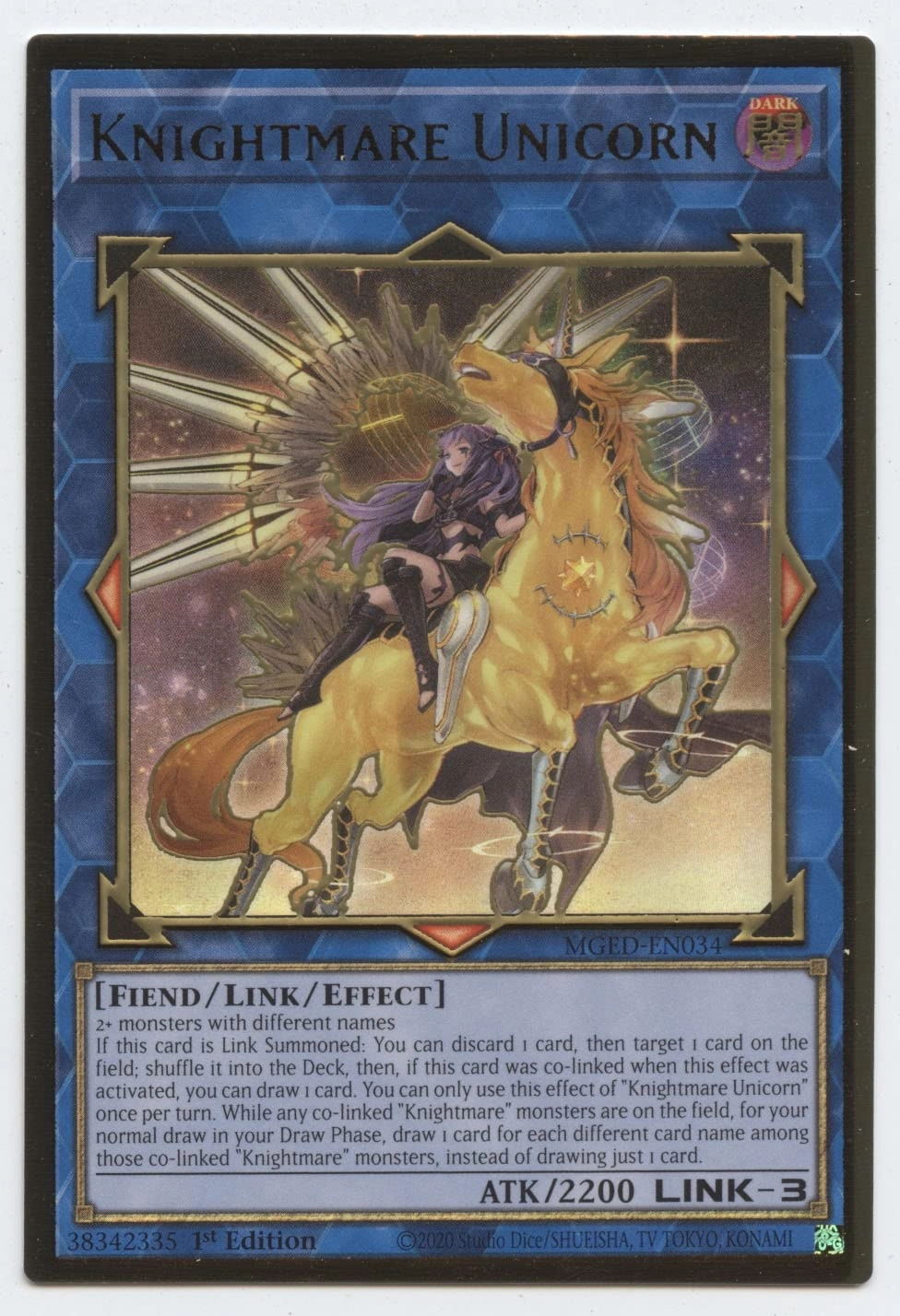 Yu-Gi-Oh! Fantasy Knightmare Unicorn MGED-EN034