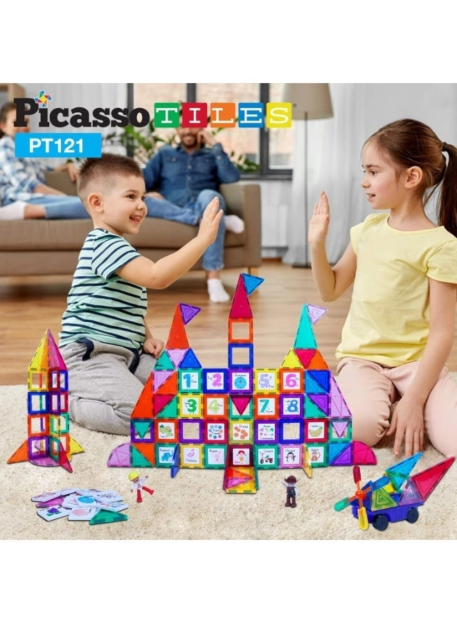 Magnetic Tiles Graphic Building Blocks - 121 pcs