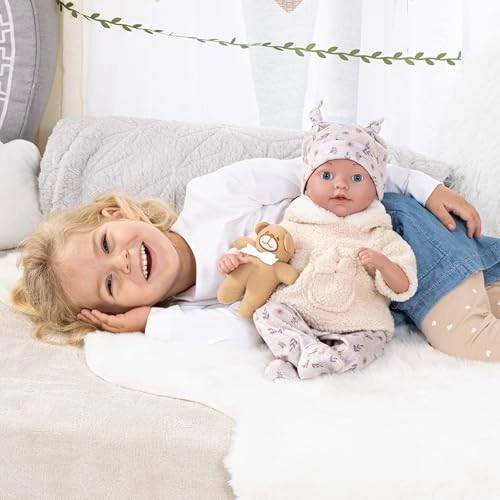 Reborn Baby Doll - 38 cm antique pink