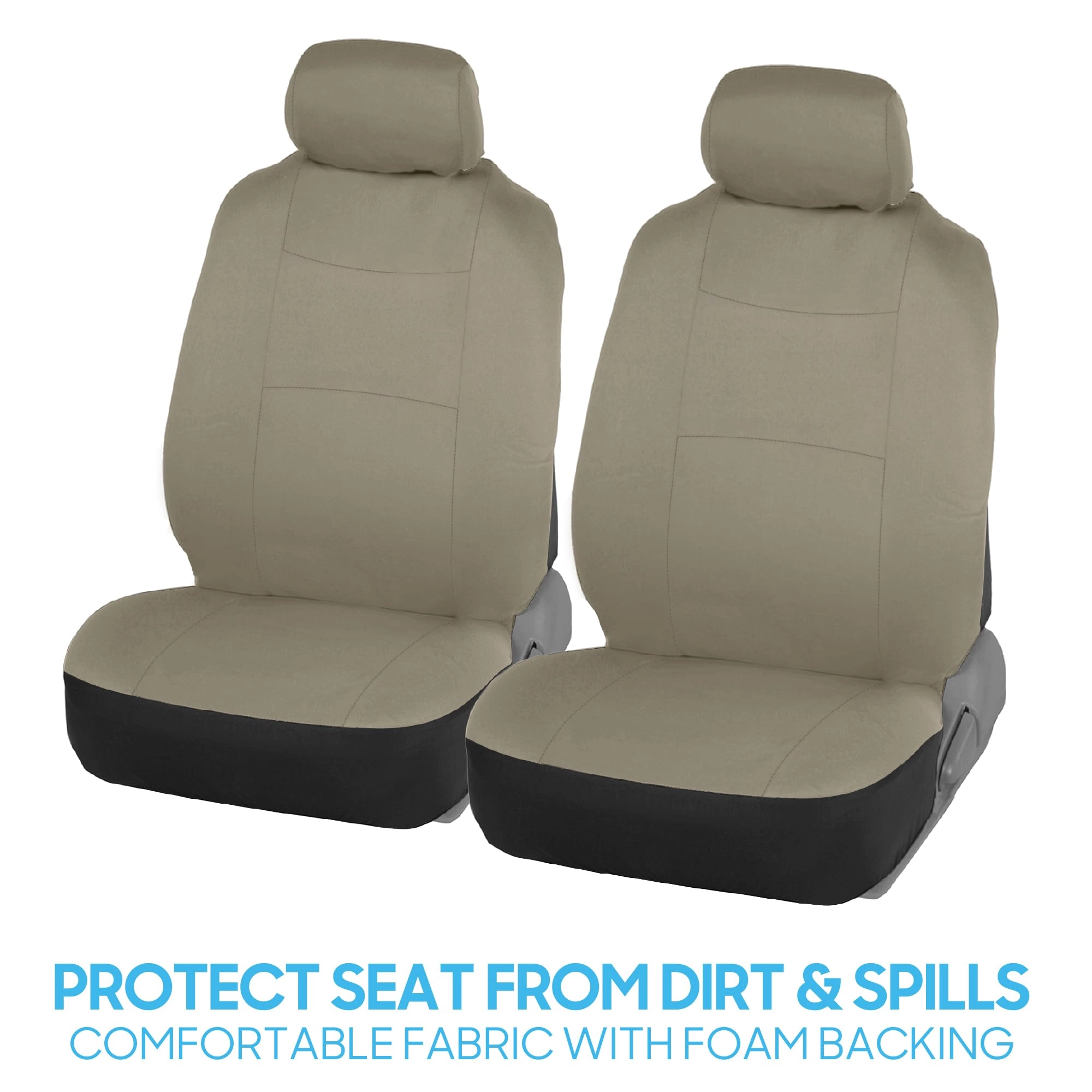 PolyPro Car Seat Covers - Solid Beige Universal Fit