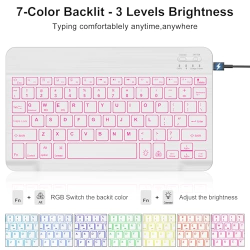 Keyboard Case with S Pen Holder for Galaxy Tab S10 FE 10.9-inch (2025), S9 FE 10.9-inch (2023) and S9 11-inch (2023)