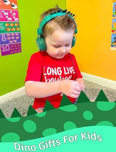 Dinosaur Kids Headphones Wired Headphone