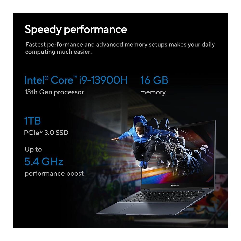 Vivobook S 14 Flip TP3402VA-LZ144W - 14'' Core i9-13900H 16GB DDR4 1000GB SSD