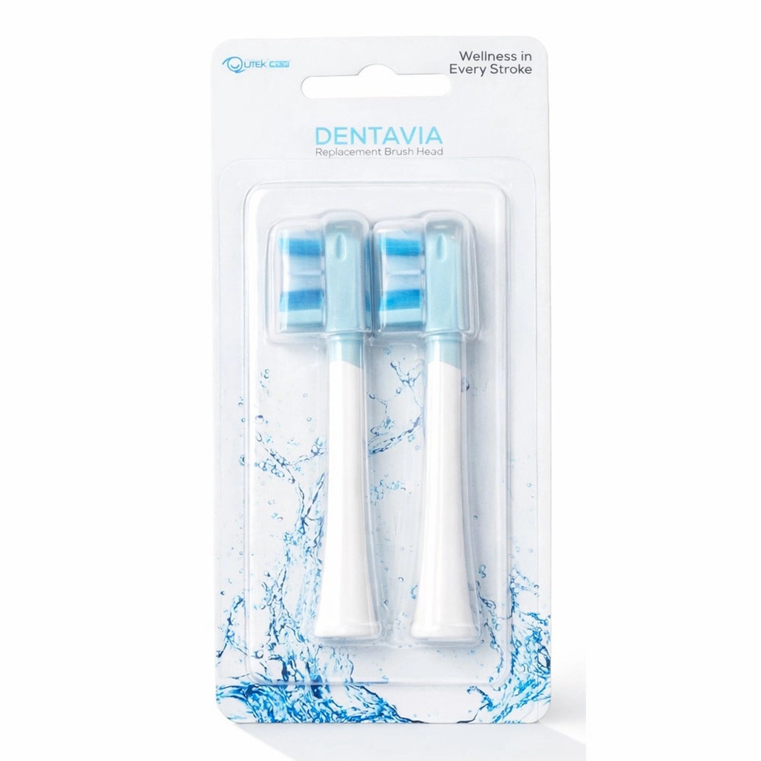 Qutek DENTAVIA Replaceable Brush Head - TU505-RH-W White