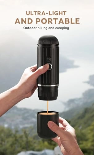 Portable Coffee Maker - direct load powder capsules