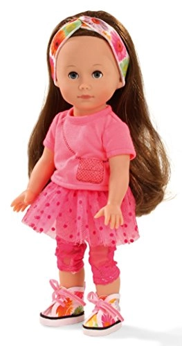Chloe Doll - 27 cm Vinyl Extra Long Brown Hair Blue Sleeping Eyes Ages 3+