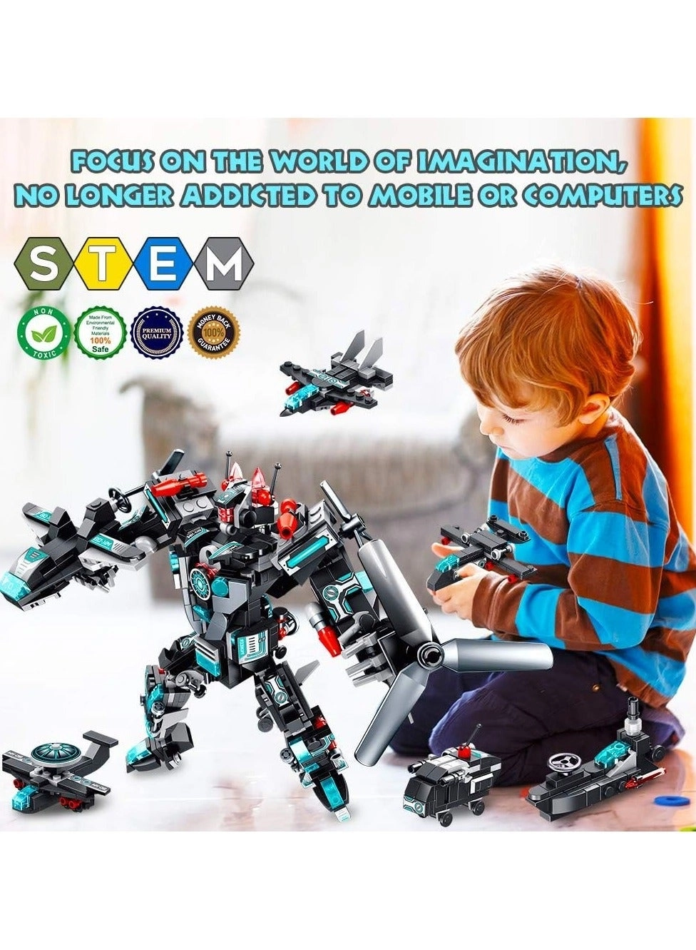 STEM Robot Building Toys - 577 pcs