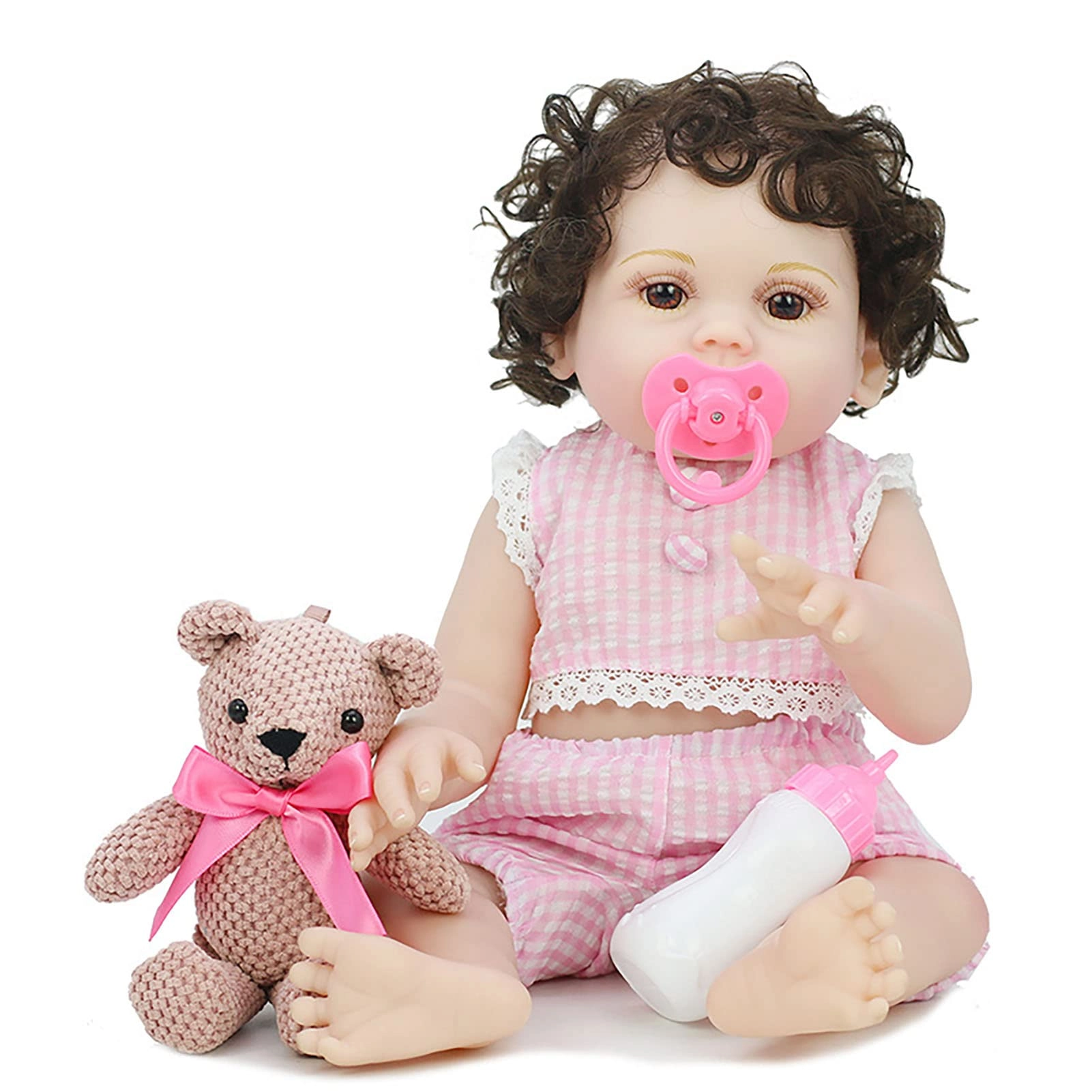 Reborn Baby Doll - 22 Inch Soft Vinyl Blonde Blue Eyes