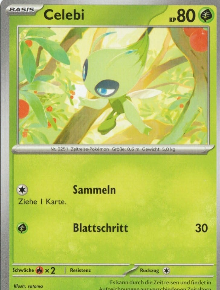 MZTCG Pokemon Celebi SCR 004 - Stelar Crown - German