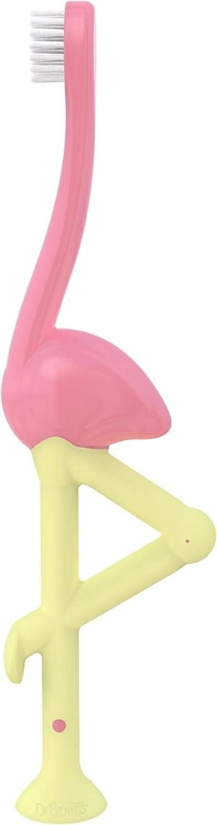 Dr. Brown's Toddler Toothbrush - Pink Flamingo 1+