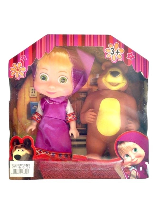 Masha and the Bear Doll Set - 2-Piece Girls