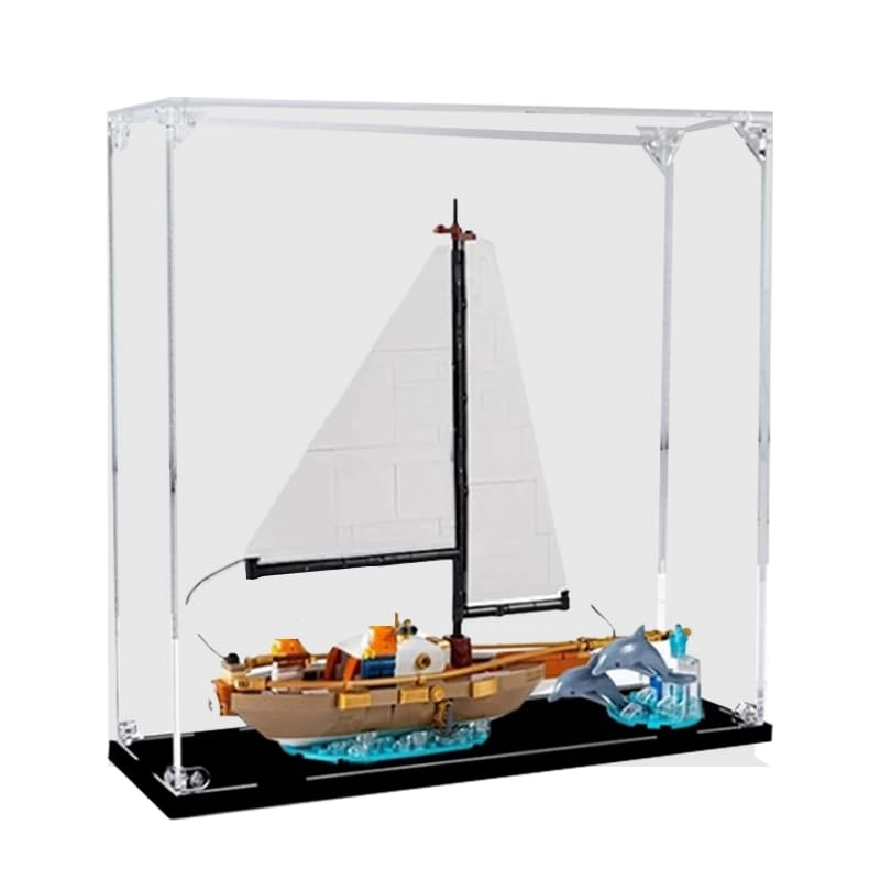 Display Case (40487) - 12.59x3.93x12.59in. Black Bottom2