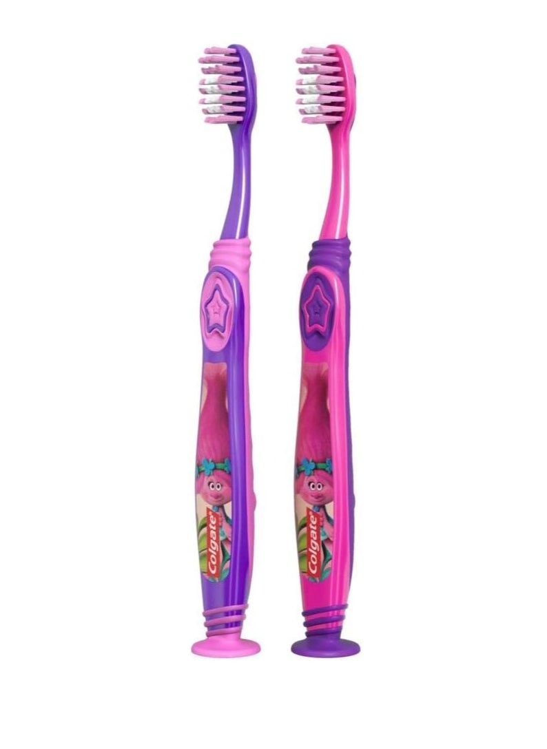 Kids Toothbrush - Trolls Extra Soft 2-Piece Pack