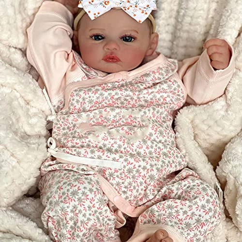 Reborn Baby Doll - 19" Vinyl Blue Eyes Ages 3+