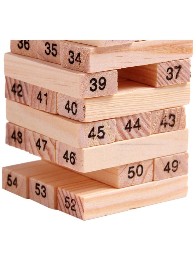Wooden Building Block - 54 pcs