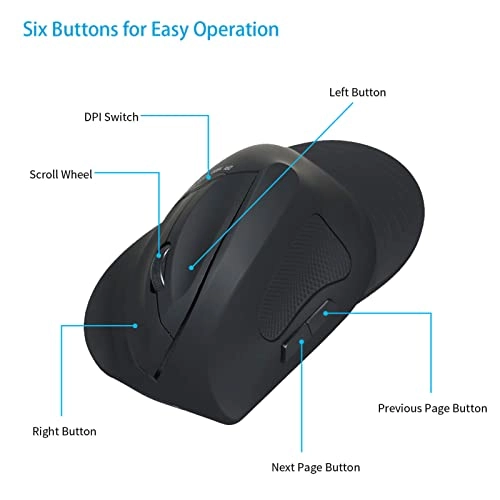 Vertical Mouse - 2.4G Wireless