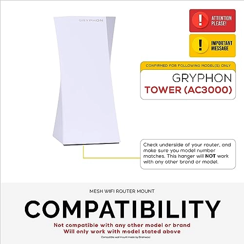 Wall Mount - Gryphon Tower AC3000 Mesh WiFi Router