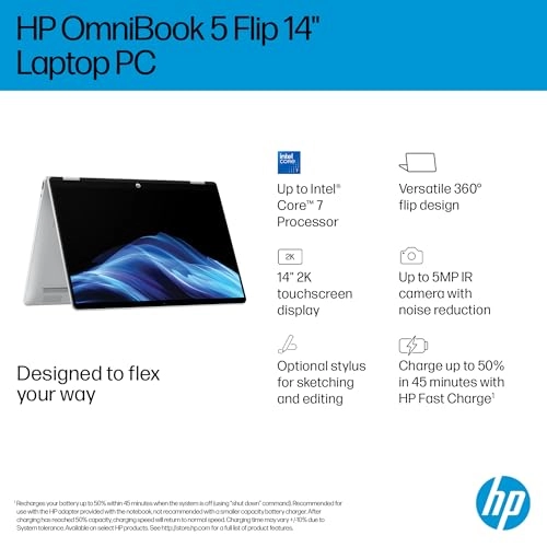 OmniBook 5 Flip C25Z5EA - 14'' Core i5-1334U 16GB DDR5 512GB SSD