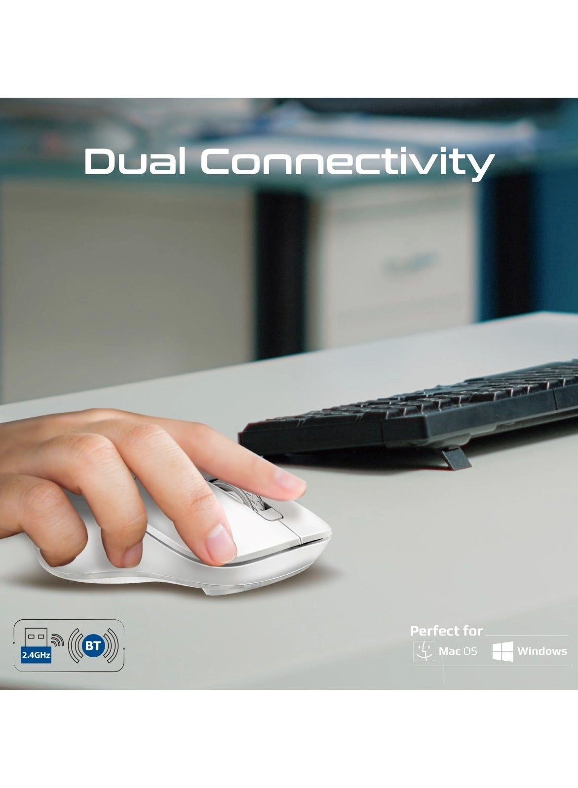 Kitt Ergonomic Optical Mouse - Wireless