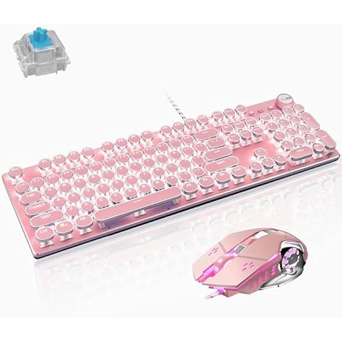 Mechanical Gaming Keyboard + Gaming Mouse - Wired