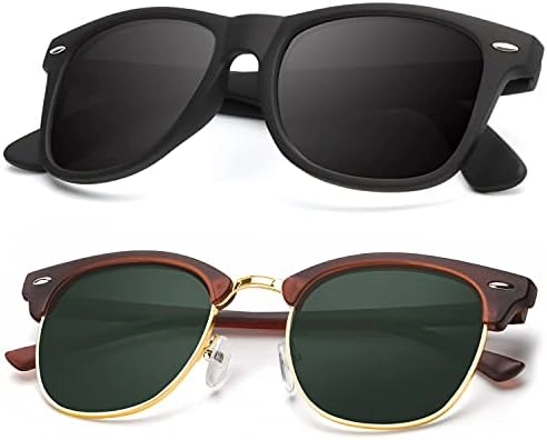 MZA STORES Polarized Sunglasses - Semi Rimless 100% UV Blocking