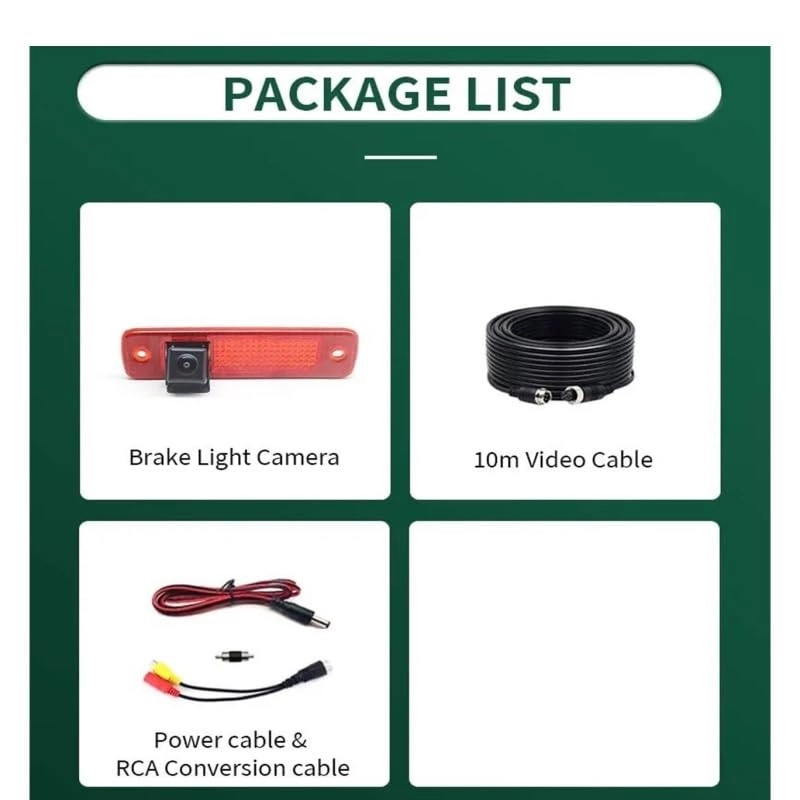 Backup Camera - Night Vision Wire HD 720p