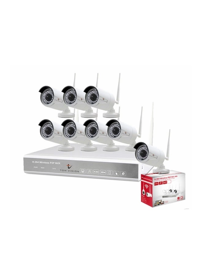 TOMVISION 8CH-Wifi-NVR + Bullet Camera - 8 8 channels 2 MP