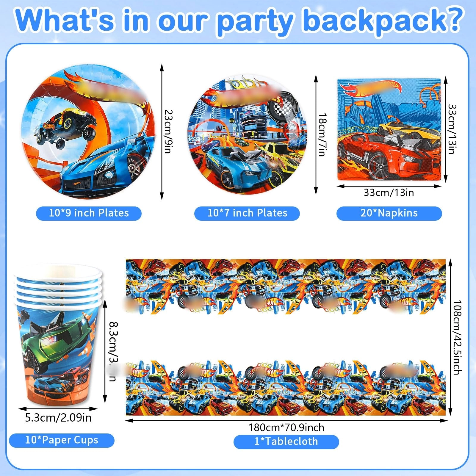 Party Tableware - 51Pcs Birthday