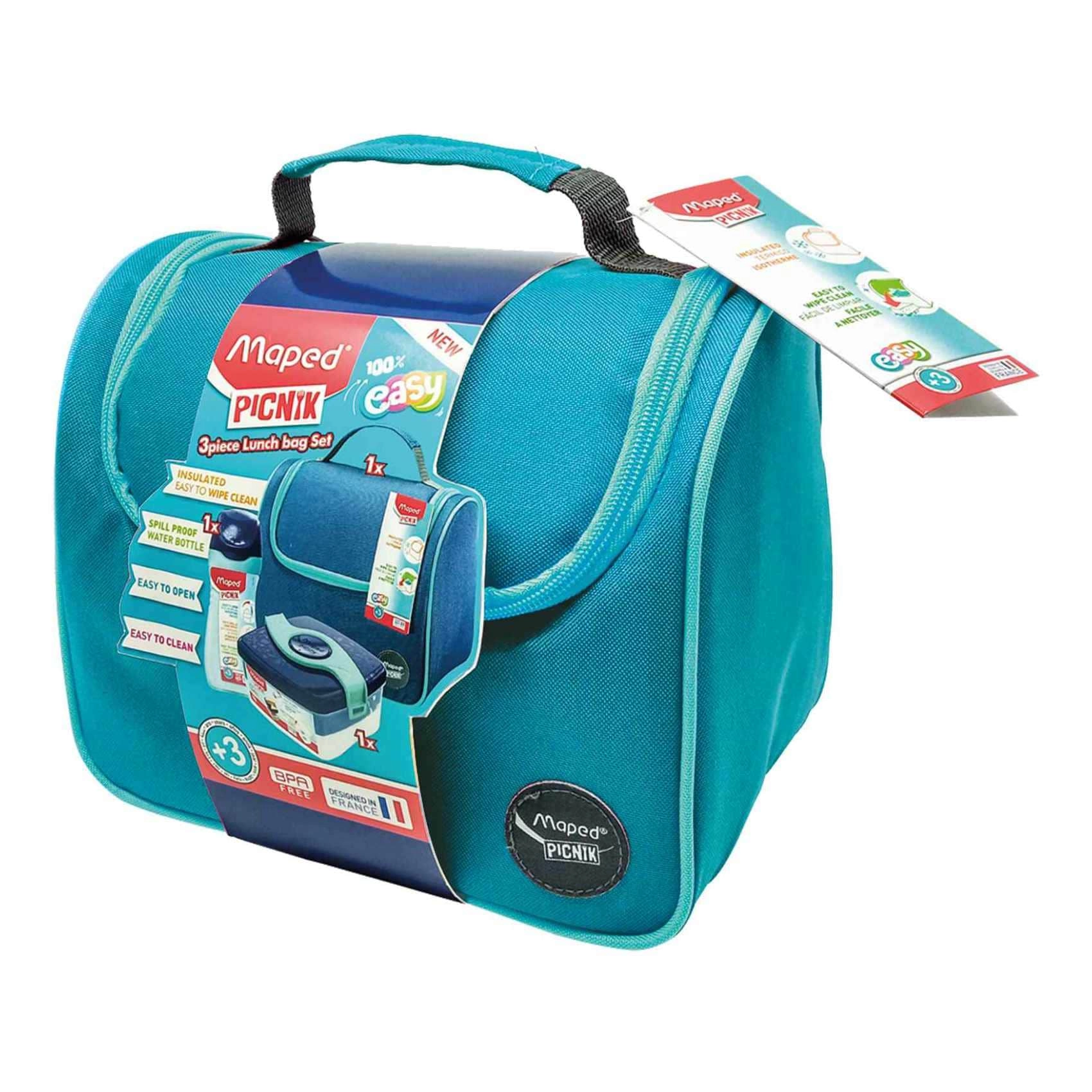 Maped Picnik Origins Lunch Bag - Turquoise Combo Set