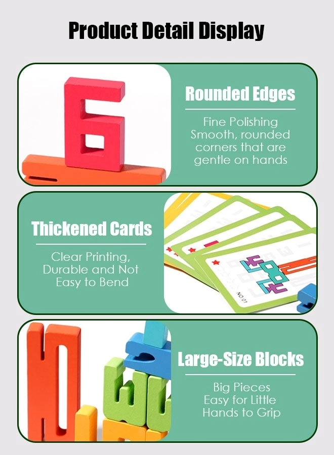 Wooden Number Blocks - 3+ 20 pieces