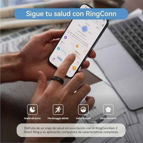 RingConn Gen 2 - 12-Day Battery Life Sleep Apnea Monitoring