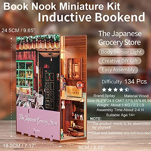 DIY Dollhouse Miniature Book Nook - Holiday 1:32