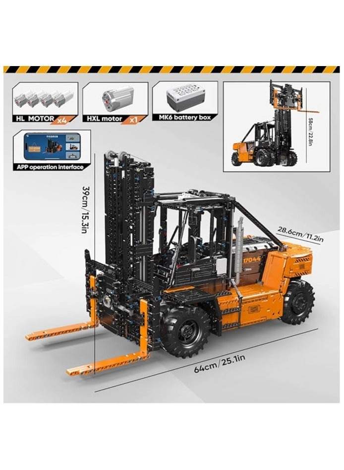 Heavy Duty Forklift Building Block Kit Truck (17044) - Construction