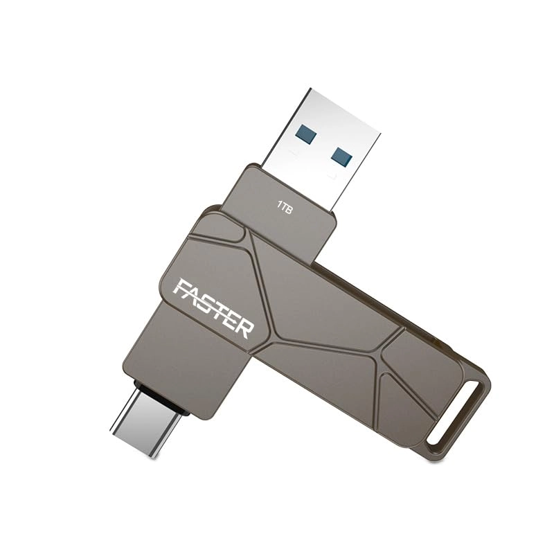 Dual OTG USB Type-C Flash Drive - USB 3.1 USB-C/USB-A 1TB