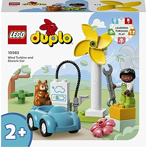 DUPLO Town Wind Turbine and Electric Car (10985) - 2+ Years Educational