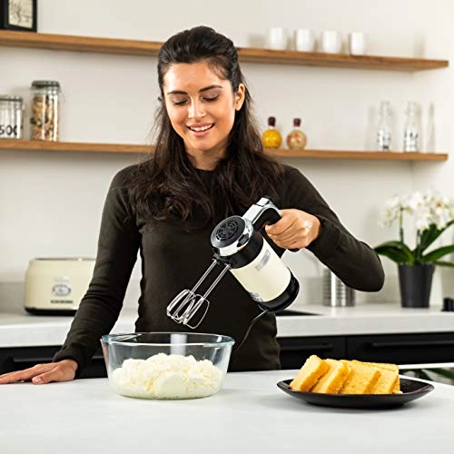 Retro Hand Mixer - 6-speed WHITE