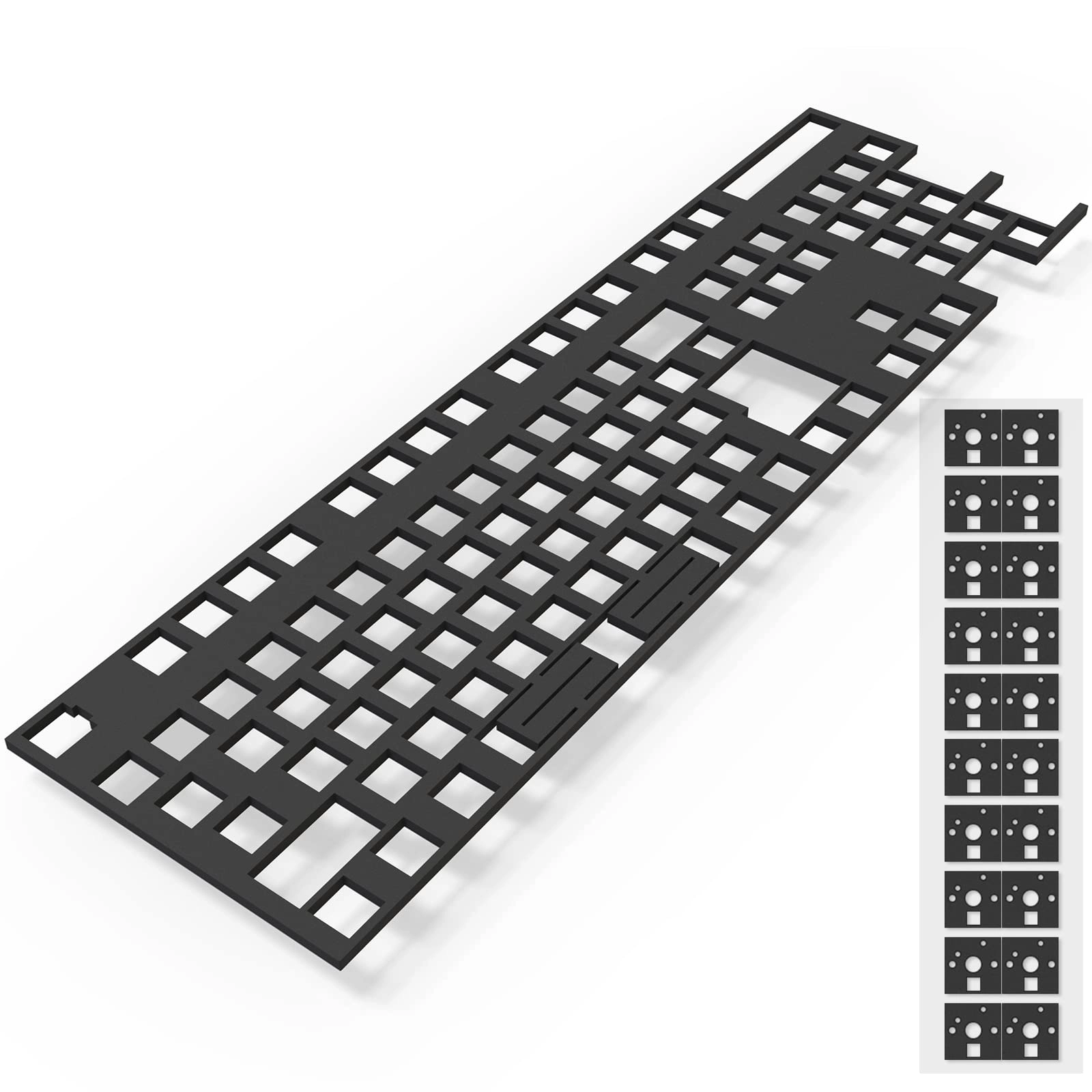 RunJRX Poron PCB Foam - 108 Layout + Switch Pads - 120Pcs + Plastic Prying Bar + Tweezers