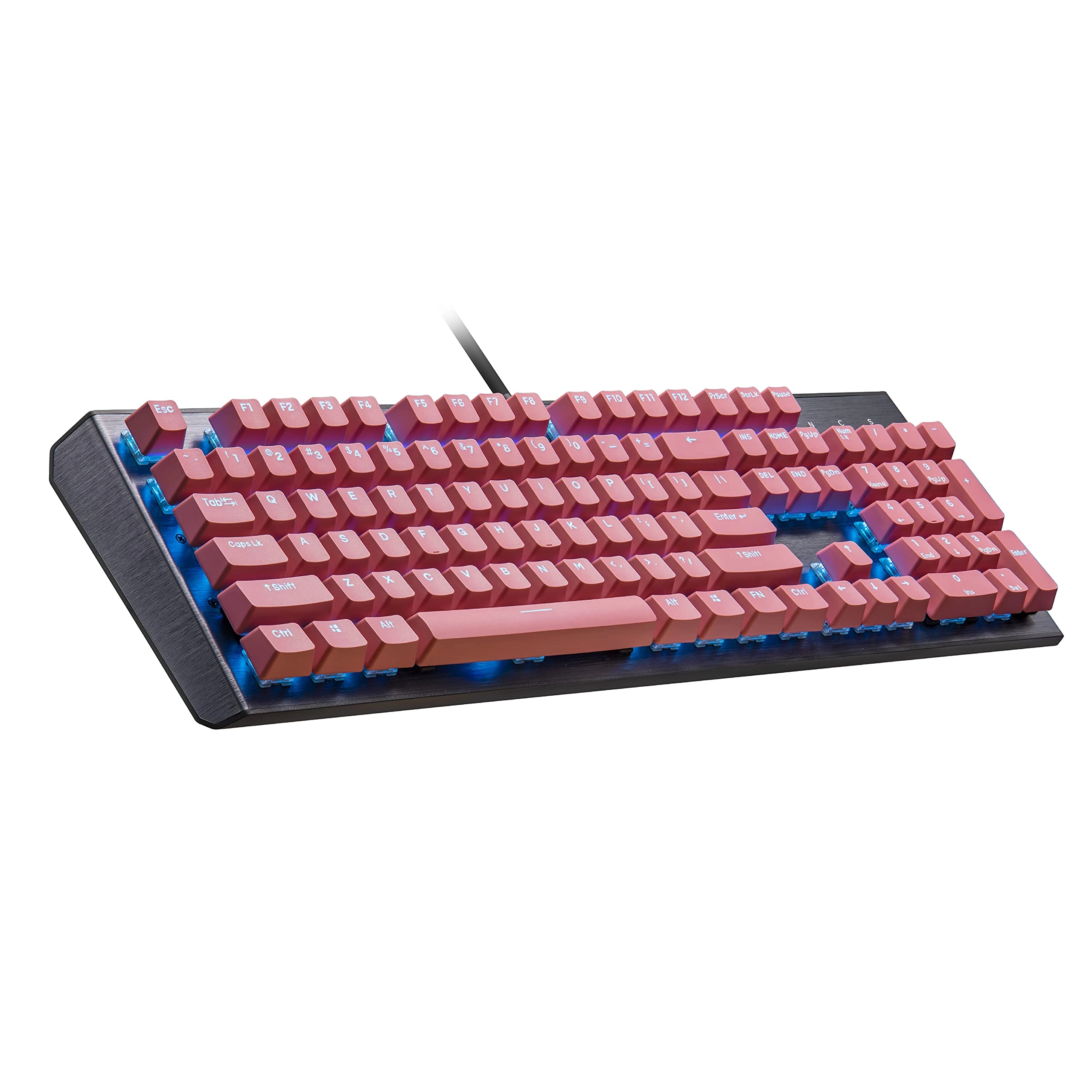 Cooler Master PBT Doubleshot Backlit Keycap Upgrade Set - Sakura Pink Standard US 104 Layout