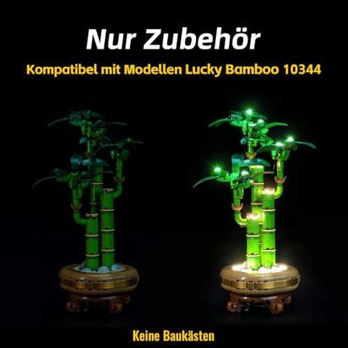 LED Light Set - Compatible with LEGO 10344 Lucky Bamboo 10 lights USB cable battery case