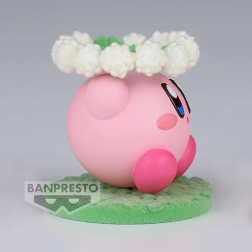 Kirby Fluffy Puffy Mine Play In The Flower (4 cm)