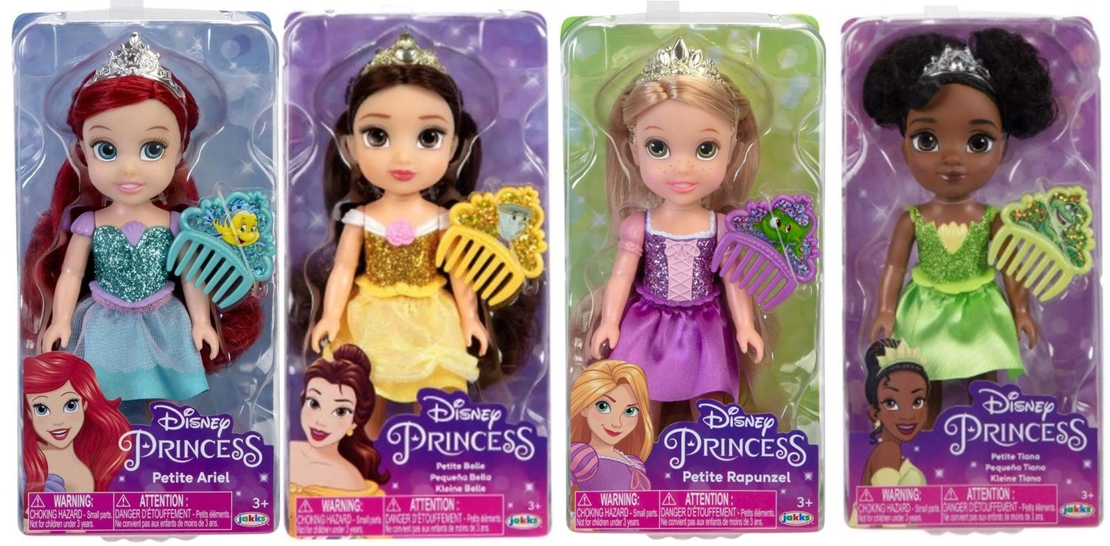 Disney Petite Glitter Bodice Dolls - Assorted 1pc Ages 3+