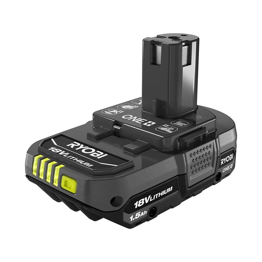 Cordless Drill + Battery - 1.5 Ampere-hour 18 Volt + Battery Charger + Drill Bits + Tool Bag