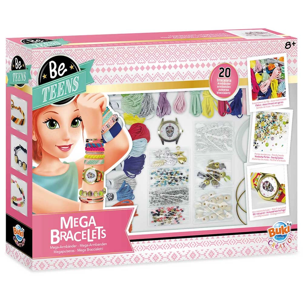 Mega Bracelets Kit - 20 bracelets Suitable for 7 to 13+ yrs