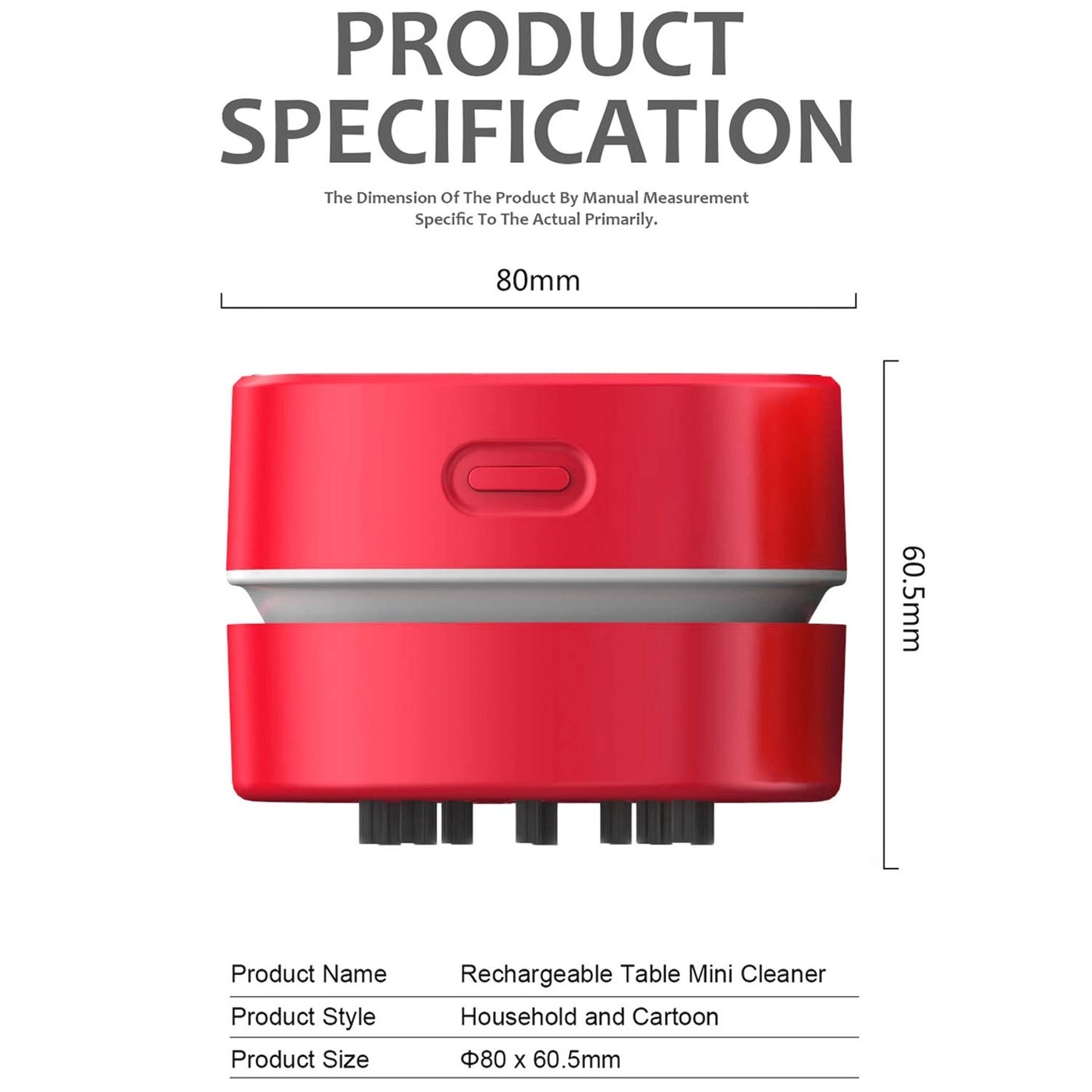 Desktop Vacuum Cleaner - Cordless 360º Rotatable 400 mins