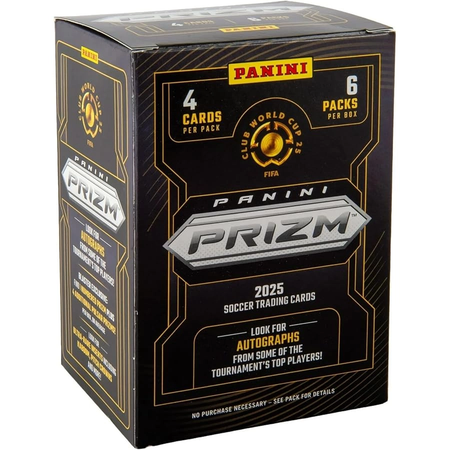 Panini Prizm Club World Cup Soccer Mega Box - 2025 FIFA Exclusive Prizms Rookies Inserts